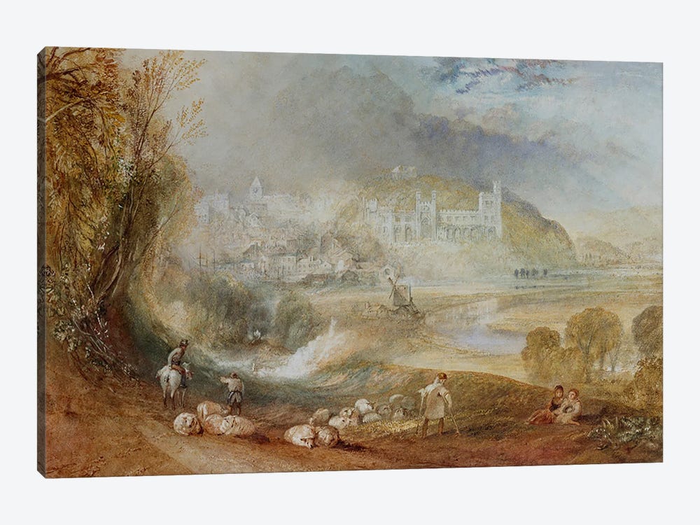 Arundel Castle and Town, c.1824  by J.M.W. Turner 1-piece Canvas Artwork