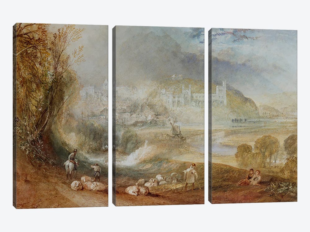 Arundel Castle and Town, c.1824  3-piece Canvas Art