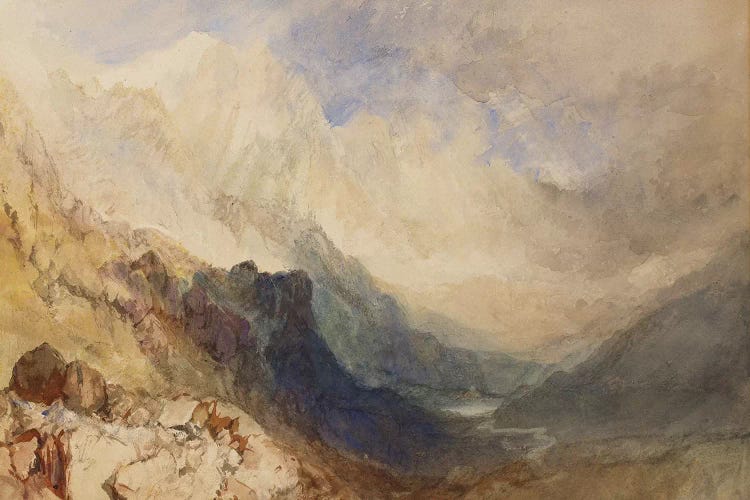 A Scene in the Val d'Aosta  by J.M.W. Turner wall art