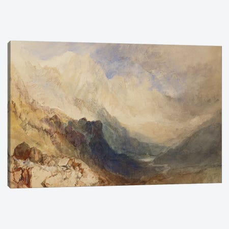 A Scene in the Val d'Aosta  Canvas Print #BMN5053} by J.M.W. Turner Canvas Artwork
