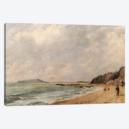 A View of Osmington Bay, Dorset, Looking Towards Portland Island Canvas Print #BMN5058} by John Constable Canvas Artwork