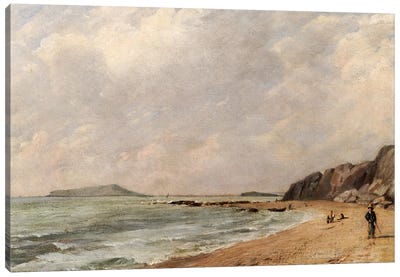 A View of Osmington Bay, Dorset, Looking Towards Portland Island Canvas Art Print