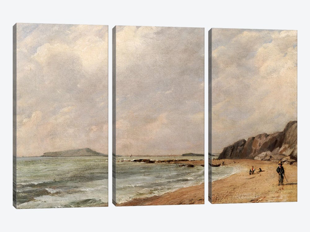 A View of Osmington Bay, Dorset, Looking Towards Portland Island 3-piece Canvas Wall Art