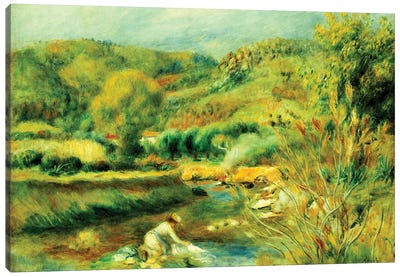 The Washerwoman, c.1891  Canvas Art Print - Pierre Auguste Renoir