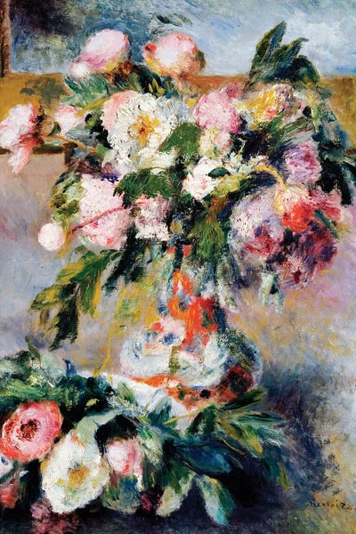 Peonies: Peonies, 1878  by Pierre-Auguste Renoir