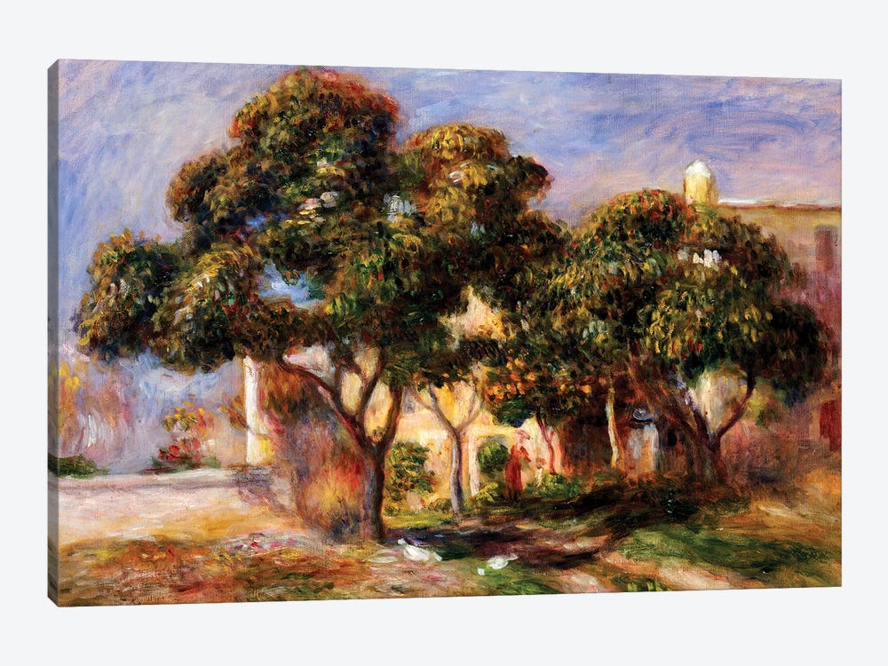 The Medlar Trees  by Pierre-Auguste Renoir 1-piece Canvas Art Print