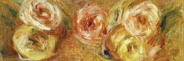Impressionism: Strewn Roses, c.1915  by Pierre-Auguste Renoir