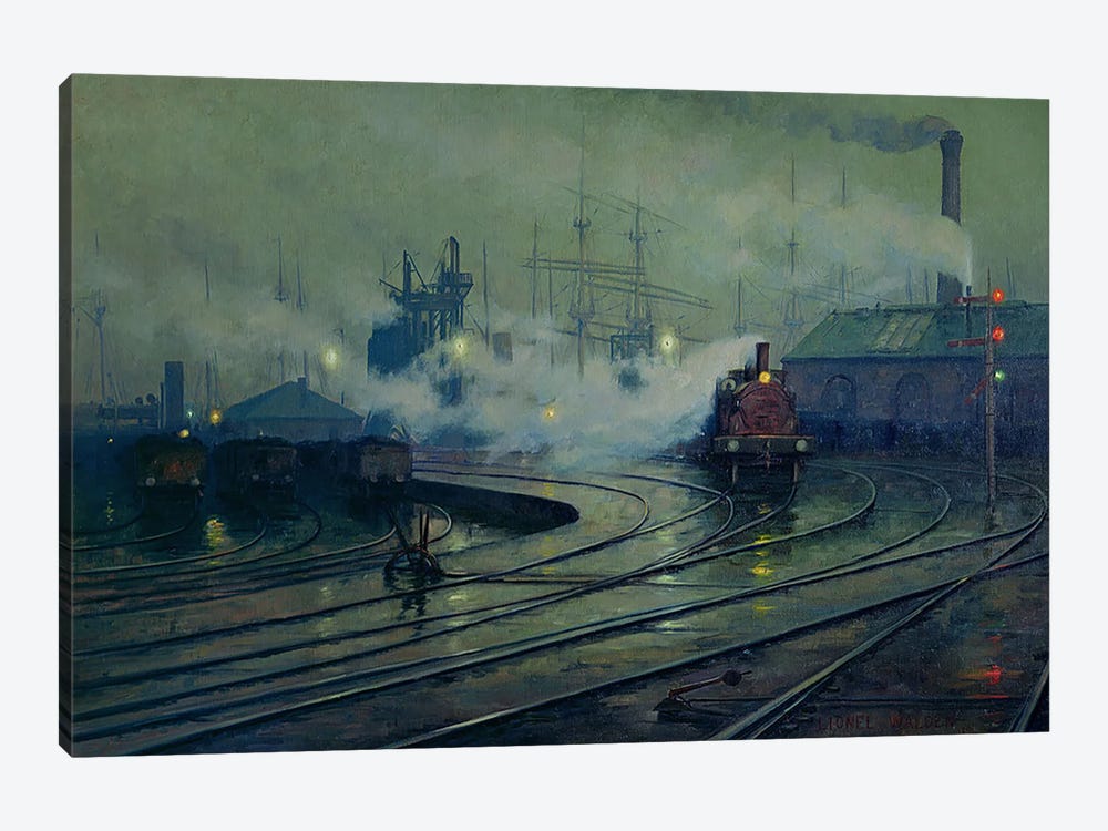 Cardiff Docks, 1896  1-piece Canvas Artwork