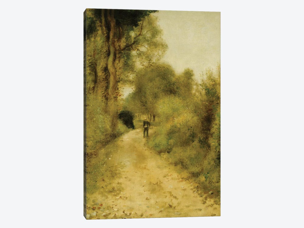 On the Path  by Pierre Auguste Renoir 1-piece Canvas Print