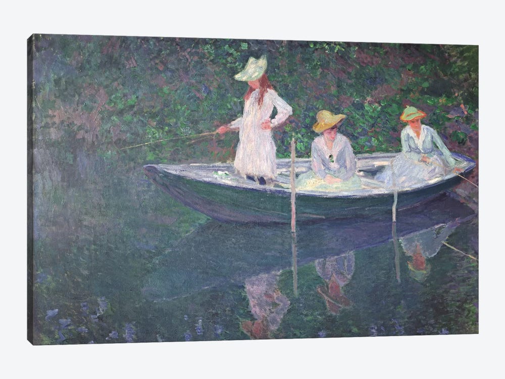 The Boat at Giverny, c.1887  by Claude Monet 1-piece Art Print