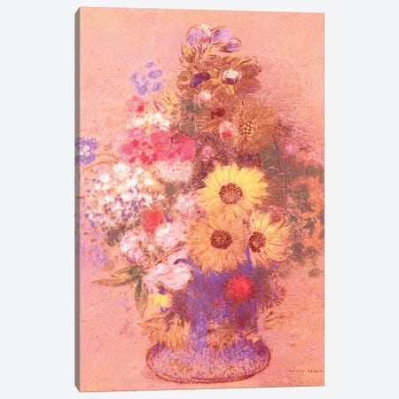 Vase of Flowers  Canvas Print #BMN5090} by Odilon Redon Canvas Art