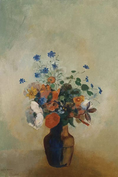 Odilon Redon: Wild Flowers, c.1902  by Odilon Redon