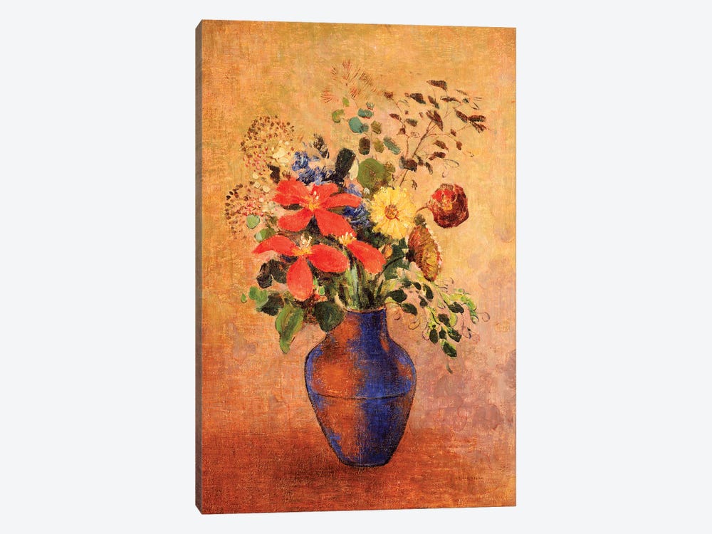 The Blue Vase  by Odilon Redon 1-piece Canvas Print