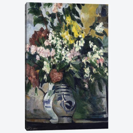 Two Vases of Flowers, c.1877  Canvas Print #BMN5106} by Paul Cezanne Art Print