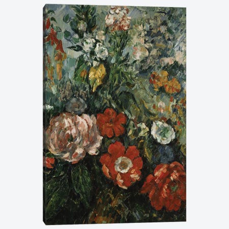 Flowers, c.1879  Canvas Print #BMN5107} by Paul Cezanne Canvas Print