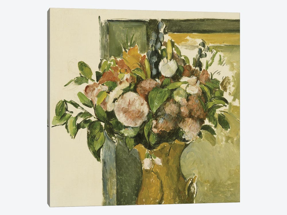 Flowers in a Vase  by Paul Cezanne 1-piece Canvas Print