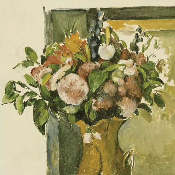Post-Impressionism: Flowers in a Vase  by Paul Cezanne