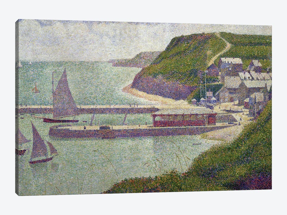 Harbour at Port-en-Bessin at High Tide, 1888  by Georges Seurat 1-piece Canvas Artwork