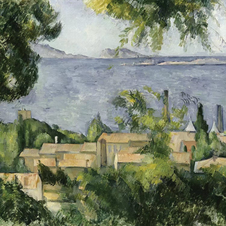 The Rooftops of l'Estaque, 1883-85  by Paul Cezanne wall art