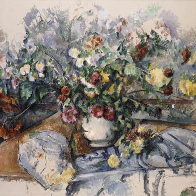 A Large Bouquet of Flowers, c.1892-95  by Paul Cezanne metal wall art