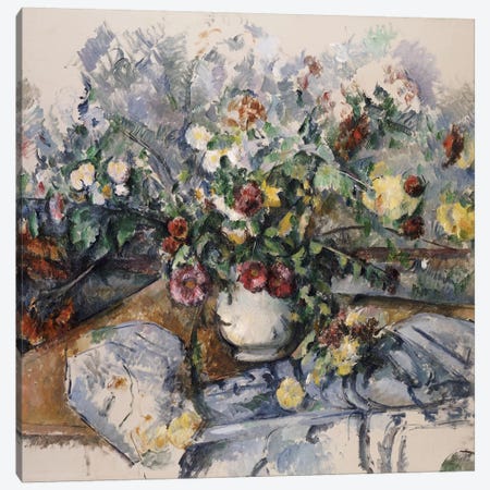 A Large Bouquet of Flowers, c.1892-95  Canvas Print #BMN5111} by Paul Cezanne Art Print