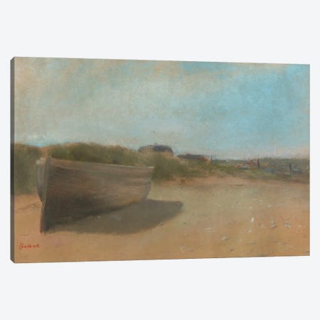 Boat on the Beach, c.1869  Canvas Print #BMN5114} by Edgar Degas Canvas Artwork