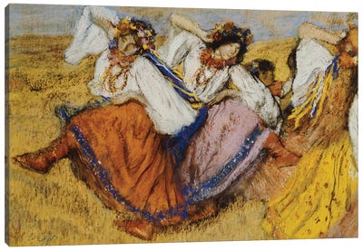 Russian Dancers, c.1895  Canvas Art Print - Edgar Degas