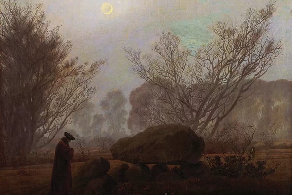 Romanticism: A Walk in the Mountains  by Caspar David Friedrich