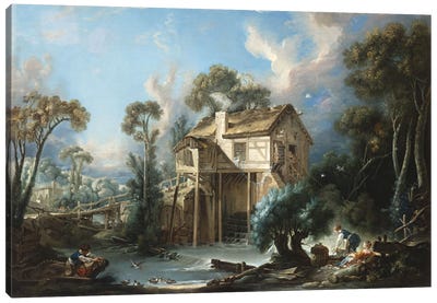 The Mill at Charenton, c.1756  Canvas Art Print