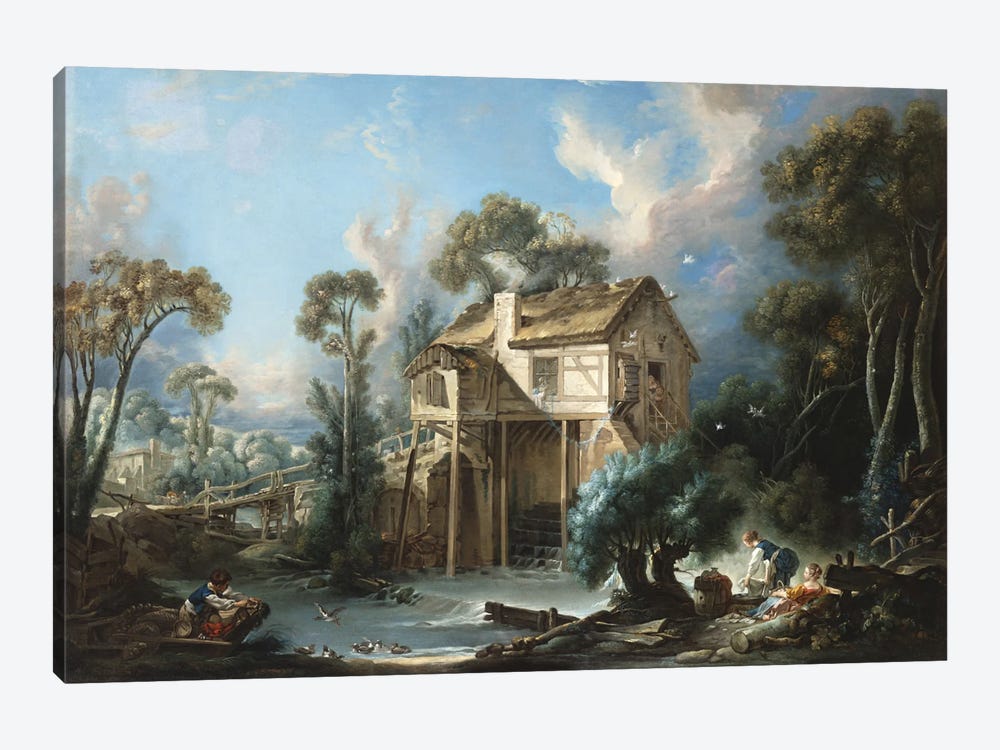 The Mill at Charenton, c.1756  by Francois Boucher 1-piece Art Print
