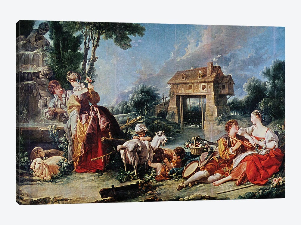 Fountain of Love, 1748  by Francois Boucher 1-piece Canvas Art