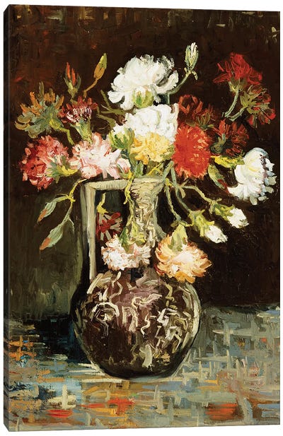 Bouquet of Flowers  Canvas Art Print - Post-Impressionism Art