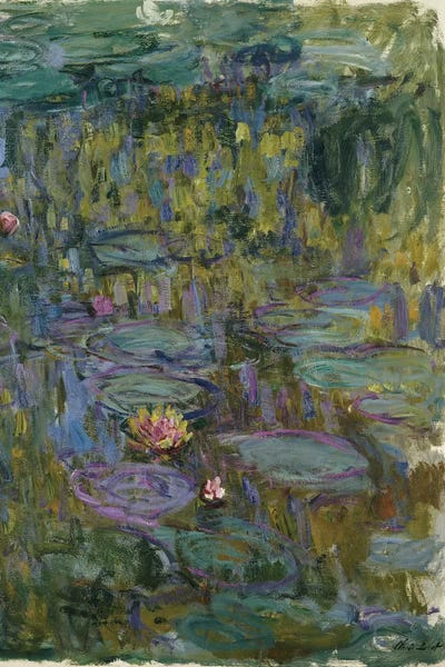 Claude Monet: Waterlilies Portrait by Claude Monet