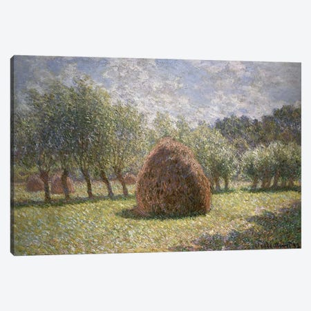 Haystacks at Giverny, 1893  Canvas Print #BMN5142} by Claude Monet Canvas Art