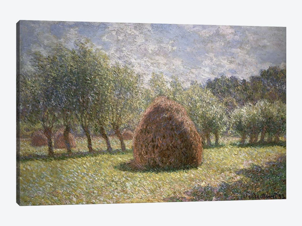 Haystacks at Giverny, 1893  by Claude Monet 1-piece Canvas Artwork