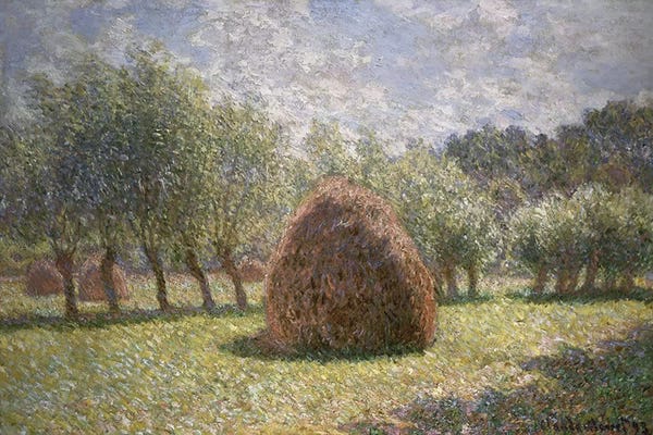 Claude Monet: Haystacks at Giverny, 1893  by Claude Monet
