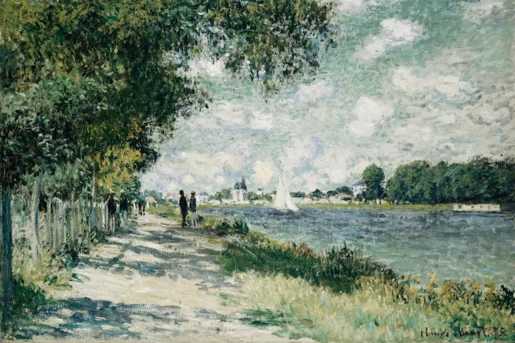 The Seine at Argenteuil, 1875  by Claude Monet wall art