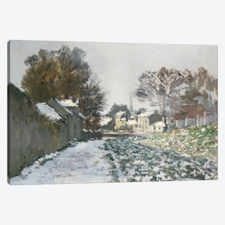 Snow at Argenteuil, c.1874  Canvas Print #BMN5144} by Claude Monet Canvas Art Print
