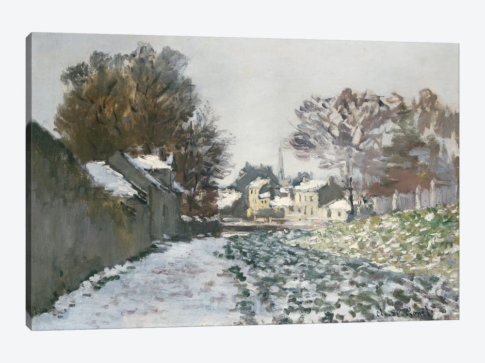 Snow at Argenteuil, c.1874  by Claude Monet 1-piece Canvas Art