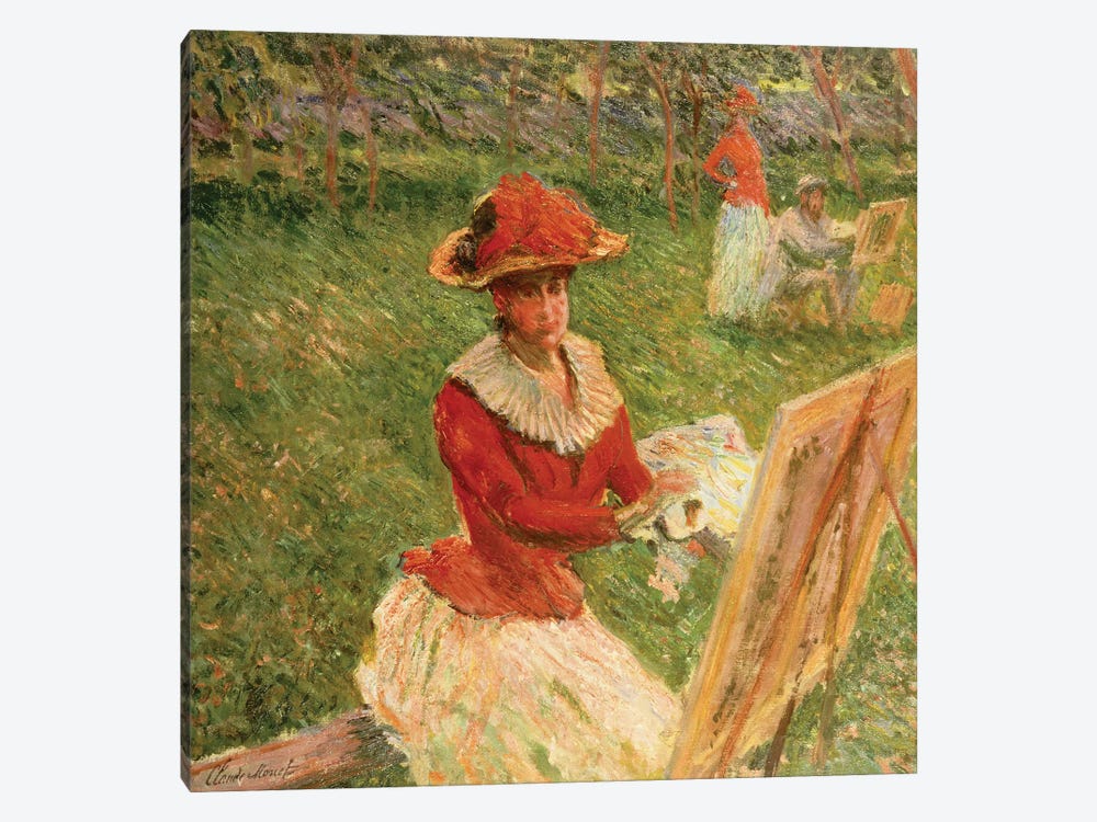 Blanche Hoschede Painting, 1892  by Claude Monet 1-piece Canvas Art Print
