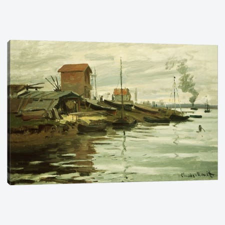 The Seine at Petit-Gennevilliers, 1872  Canvas Print #BMN5150} by Claude Monet Art Print