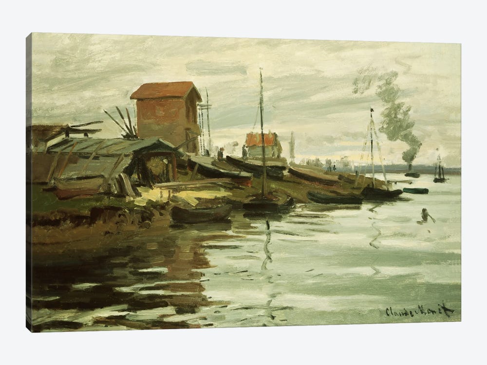The Seine at Petit-Gennevilliers, 1872  by Claude Monet 1-piece Art Print