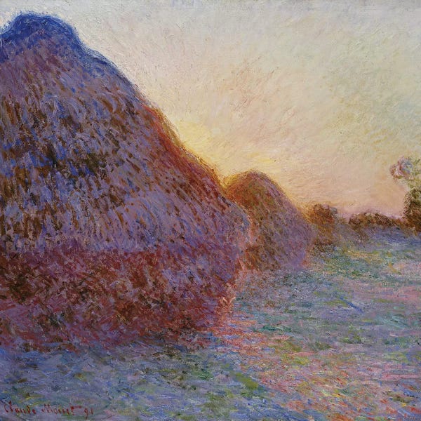 Impressionism: Haystacks (Meules), 1891 by Claude Monet
