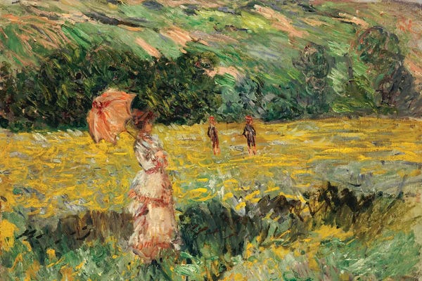 Claude Monet: Limetz Meadow, 1887  by Claude Monet