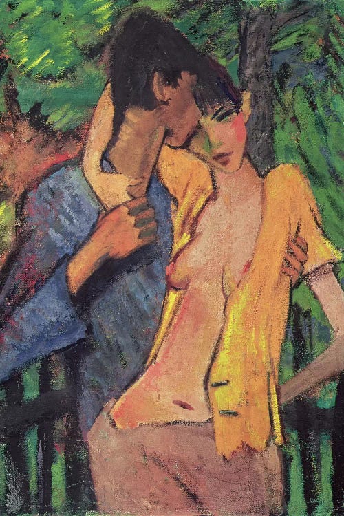 Lovers  by Otto Muller wall art