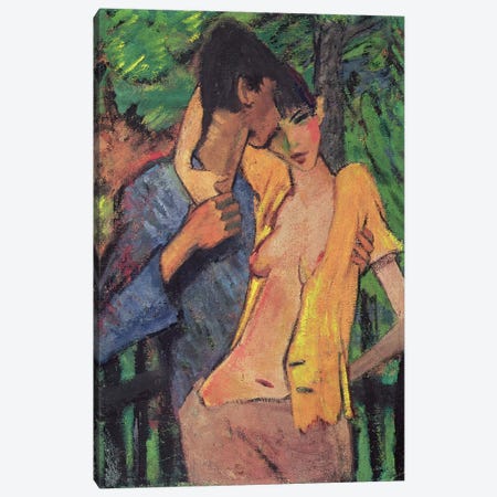 Lovers  Canvas Print #BMN515} by Otto Muller Art Print
