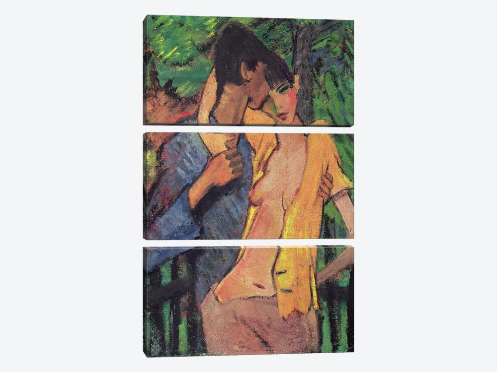 Lovers  by Otto Muller 3-piece Art Print
