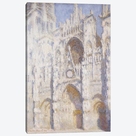 Rouen Cathedral, Afternoon  Canvas Print #BMN5163} by Claude Monet Canvas Art
