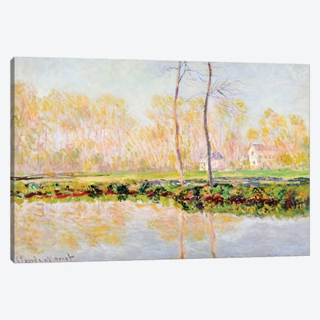 The Banks of the River Epte at Giverny, 1887  Canvas Print #BMN5164} by Claude Monet Art Print