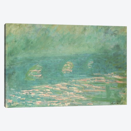 Waterloo Bridge  Canvas Print #BMN5166} by Claude Monet Canvas Print